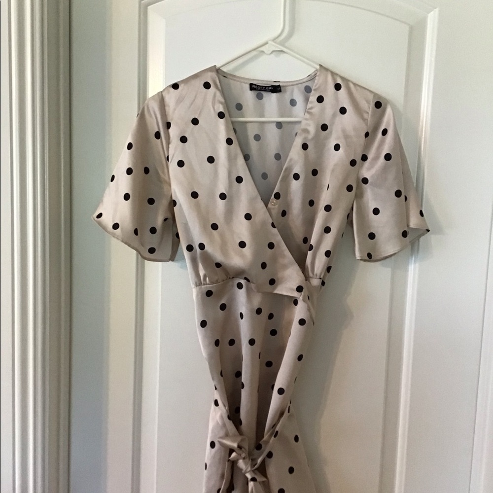 Nasty Gal polka dot dress (S)